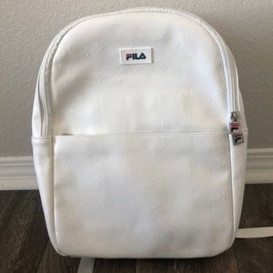 Fila white backpack